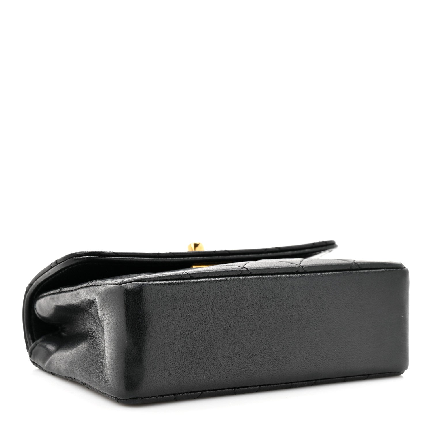 Chanel Lambskin Quilted Micro Mini Flap Bag Black 4 of 15