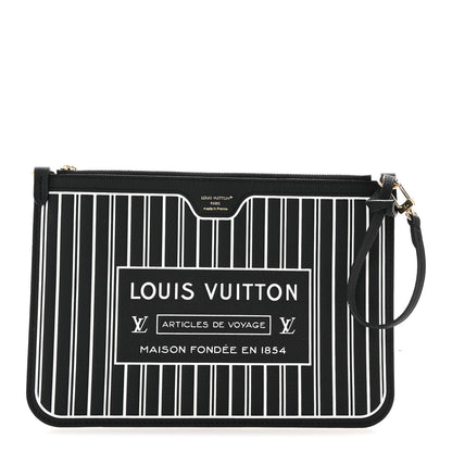 Louis Vuitton Calfskin Neverfull Inside Out MM Pochette Black 1 of 6