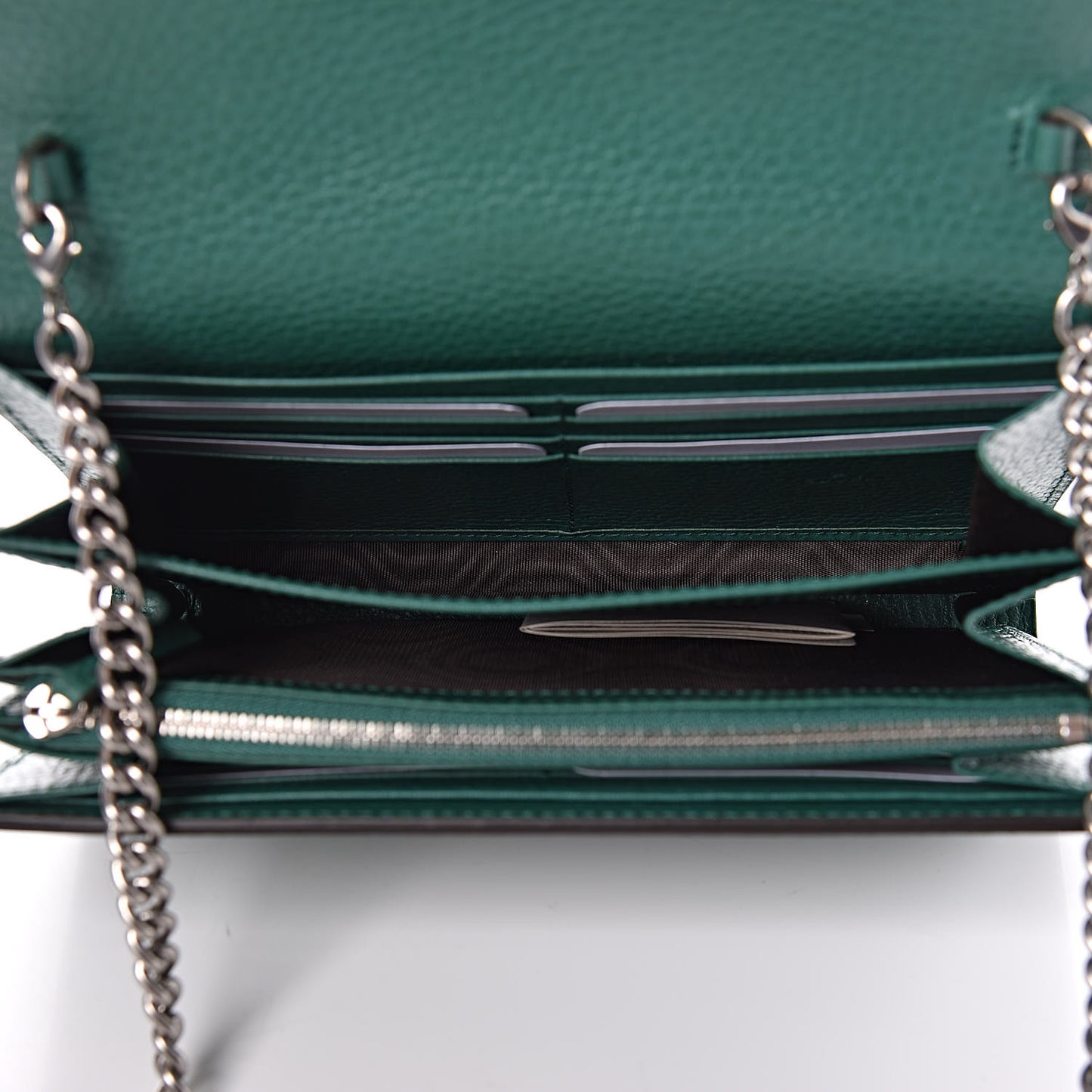 Calfskin Mini Dionysus Chain Wallet Emerald