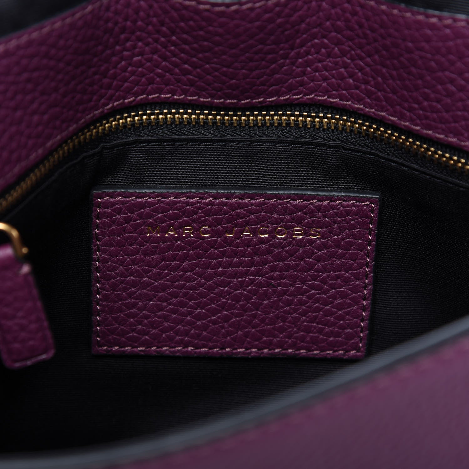 Marc Jacobs Grained Calfskin Small Gotham Shoulder Bag Iris 8 of 10