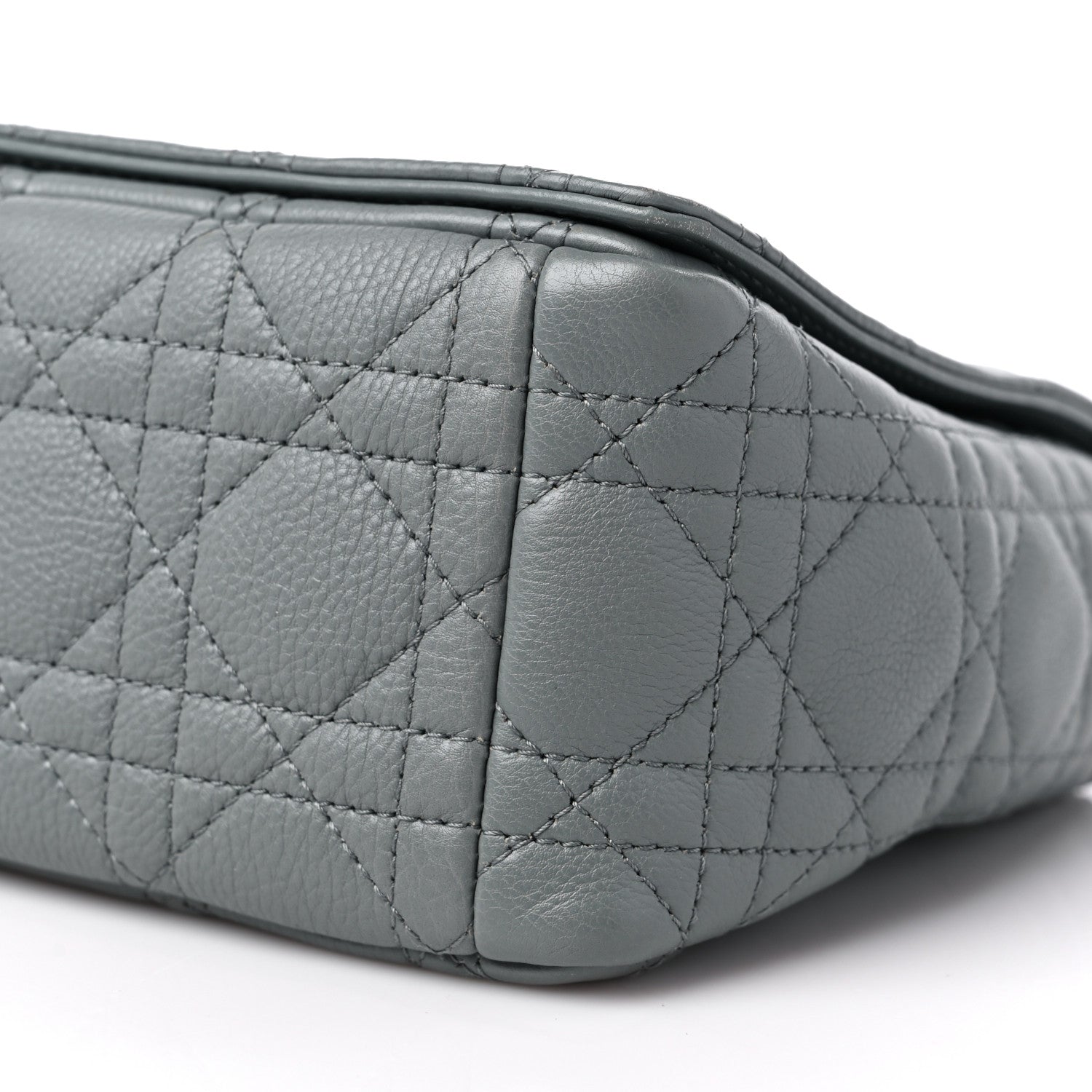 Christian Dior Supple Calfskin Cannage Medium Caro Bag Ethereal Grey 9 of 11