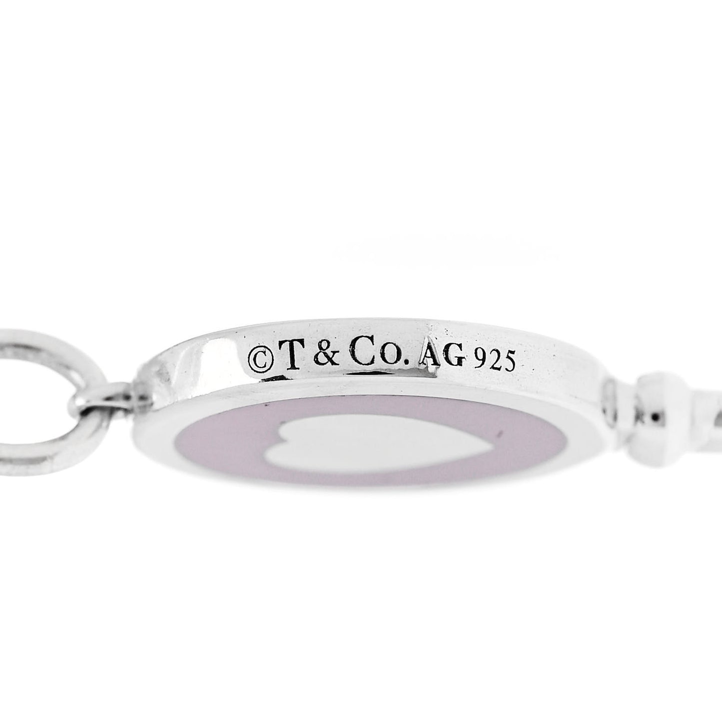 Sterling Silver Enamel Keys Heart Key Pendant Lavender