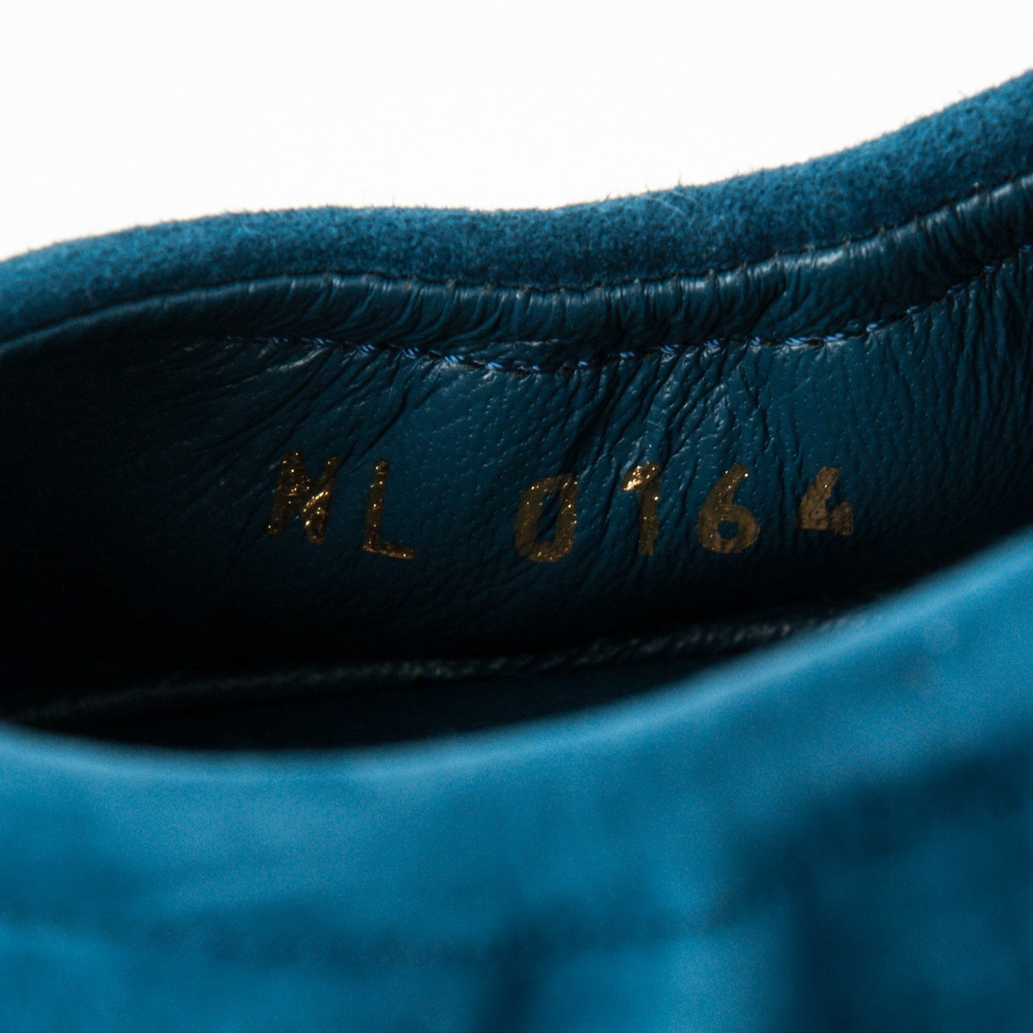 Louis Vuitton Patent Suede Elba Ballerina Flats 37.5 Blue 8 of 9