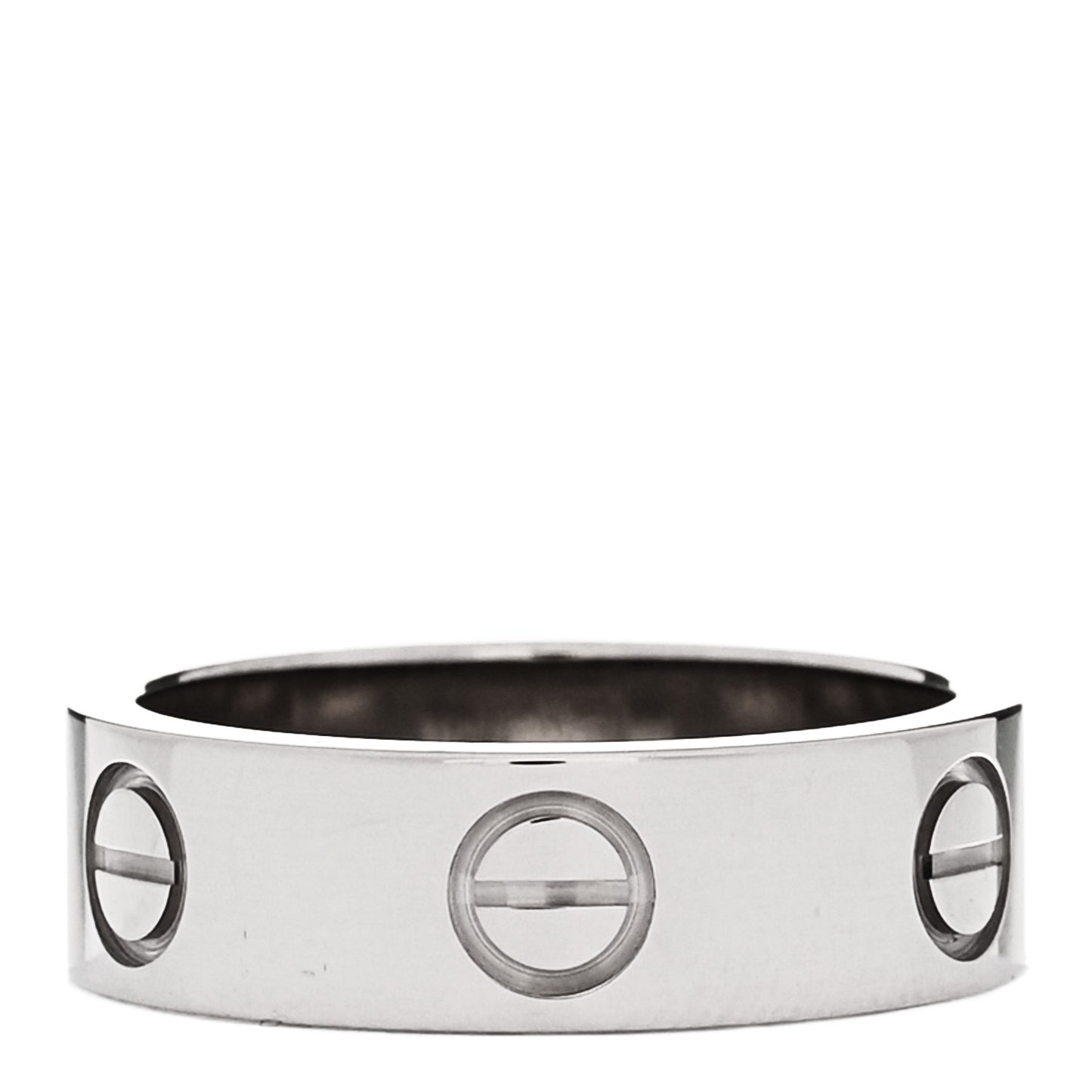 18K White Gold 5.5mm LOVE Ring 50 5.25