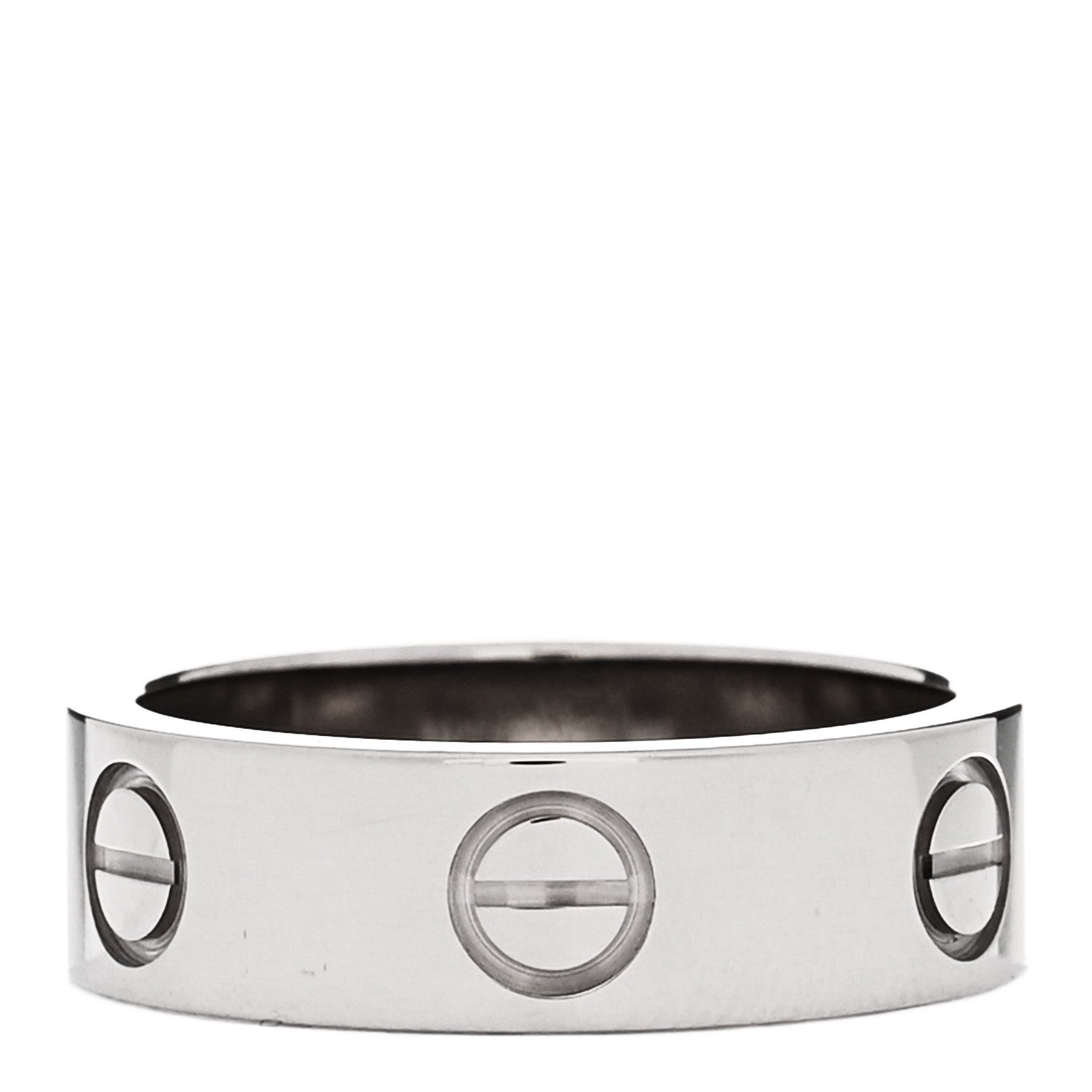 Cartier 18K White Gold 5.5mm LOVE Ring 50 5.25 3 of 4