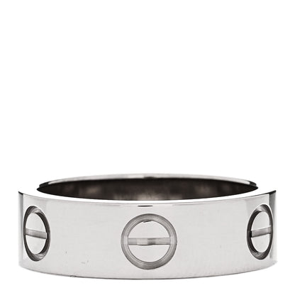 Cartier 18K White Gold 5.5mm LOVE Ring 50 5.25 3 of 4