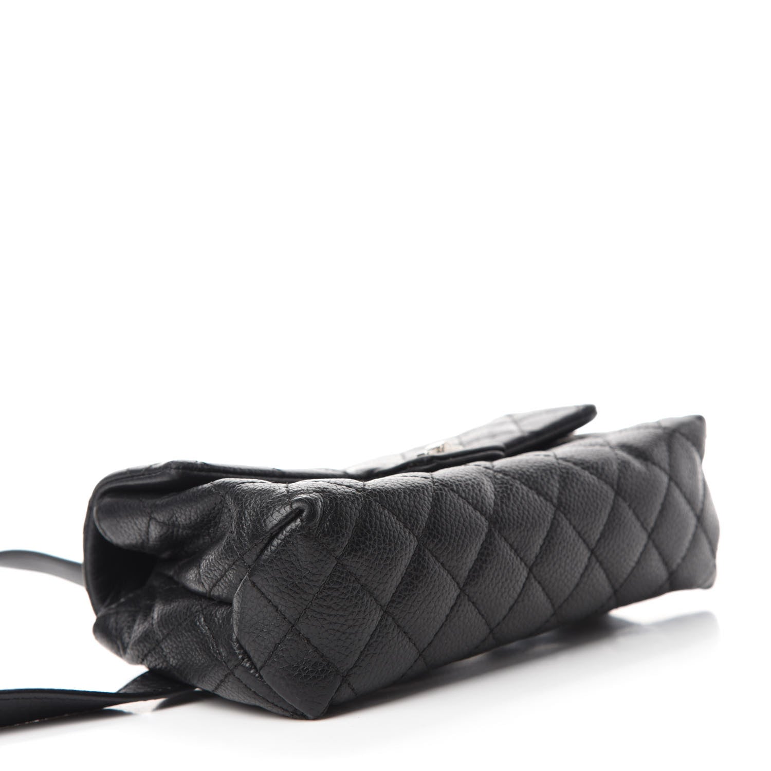 Chanel Grained Calfskin Quilted 2.55 Reissue Flap Belt Bag Clutch Black 4 of 13