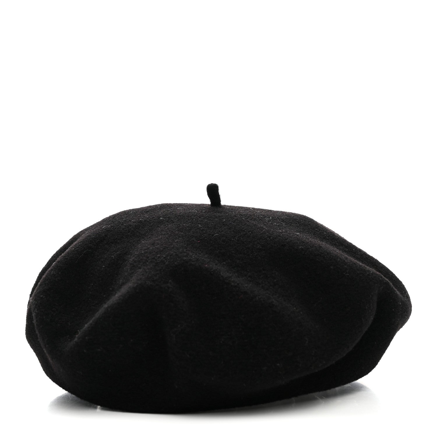 Hermes Merino Wool Silk Brides de Gala En Desordre Bonnie Beret 58 Black 1 of 10