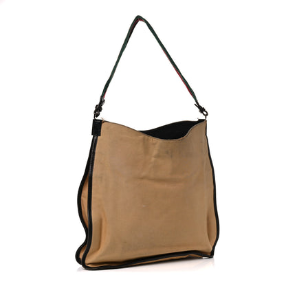 Gucci Canvas Web Hobo Beige 2 of 25