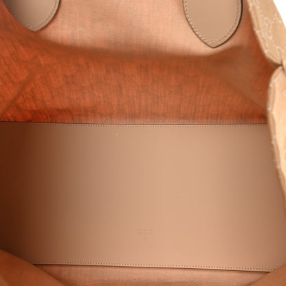 Gucci Denim Ophidia GG Monogram Large Tote Light Beige 6 of 12