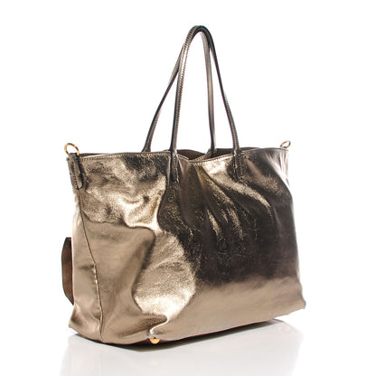 Valentino Garavani Metallic Nappa Large Petale Tote Gold 3 of 8