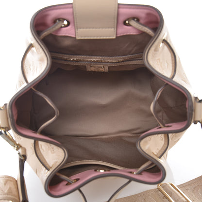 MCM Calfskin Ottomar Monogram Essential Bucket New Beige 6 of 13