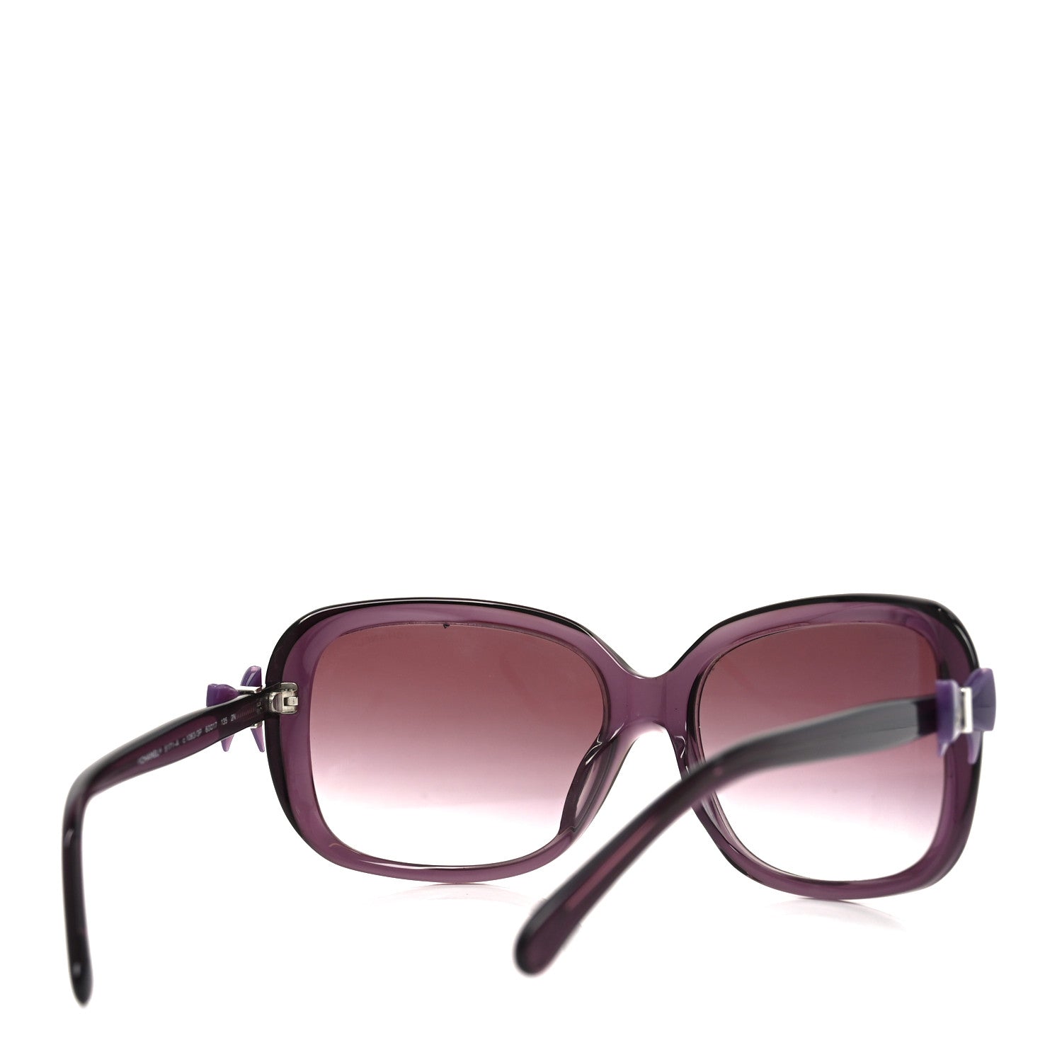 Chanel Acetate CC Bow Sunglasses 5171 Purple 4 of 7