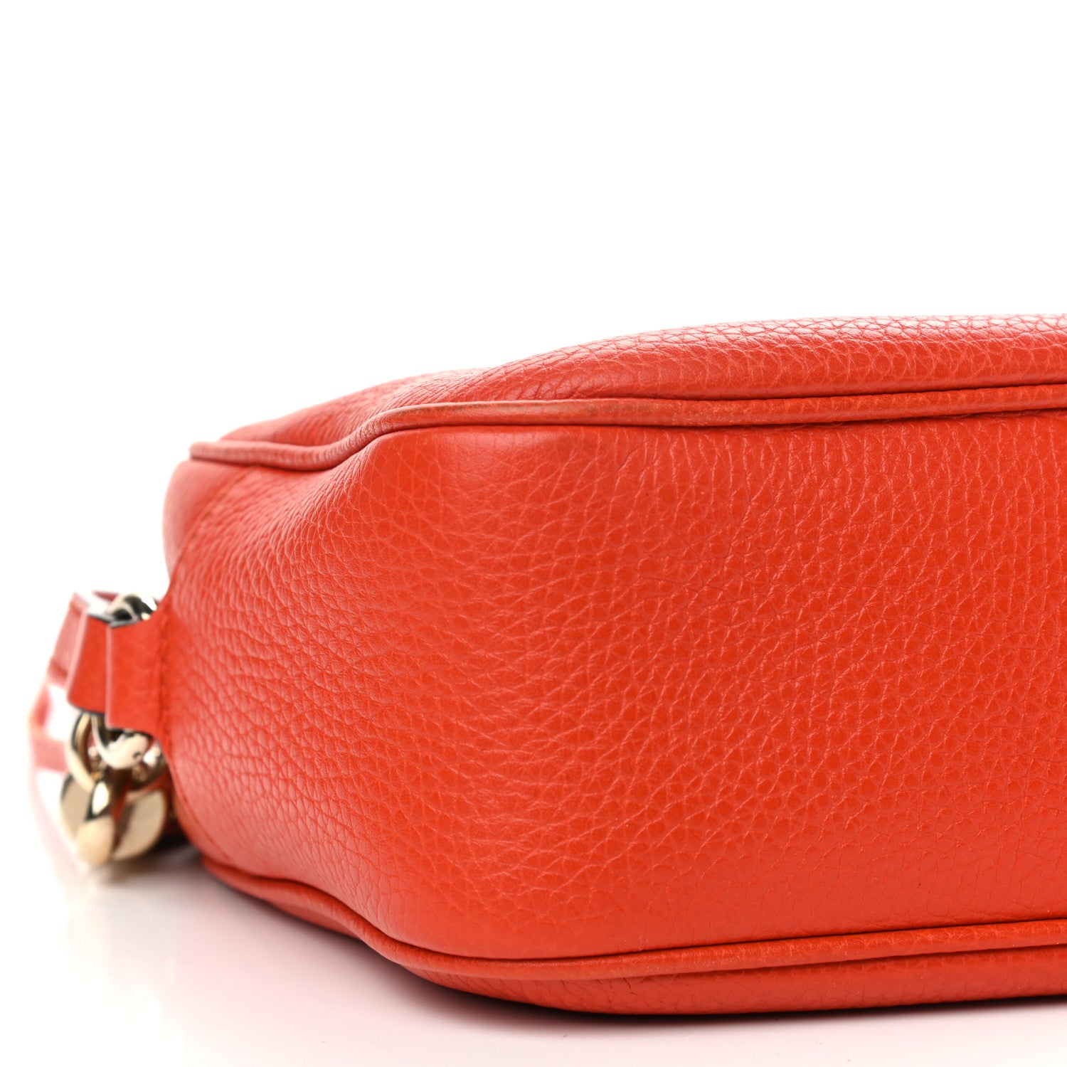 Gucci Pebbled Calfskin Small Soho Disco Bag Sun Orange 9 of 12