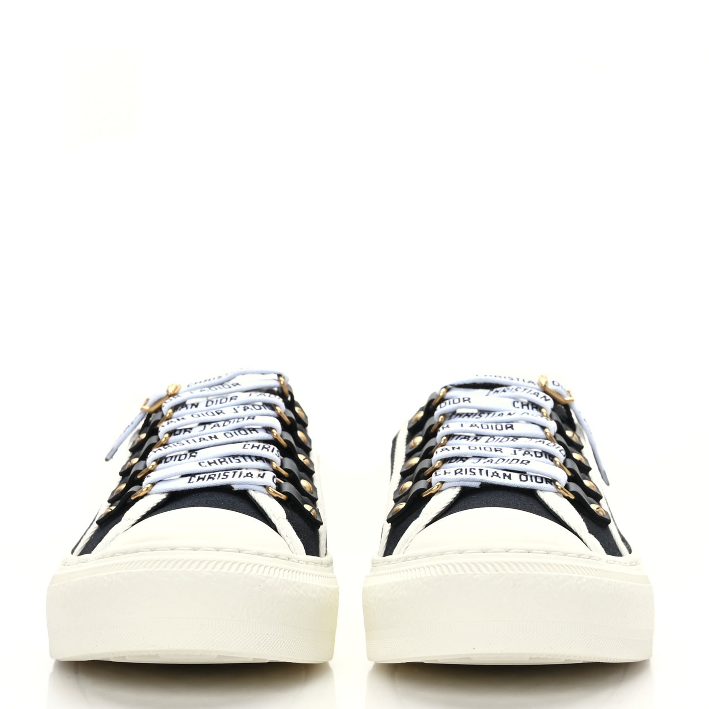 Canvas Walk'N'Dior Low Top Sneakers 37.5 Black