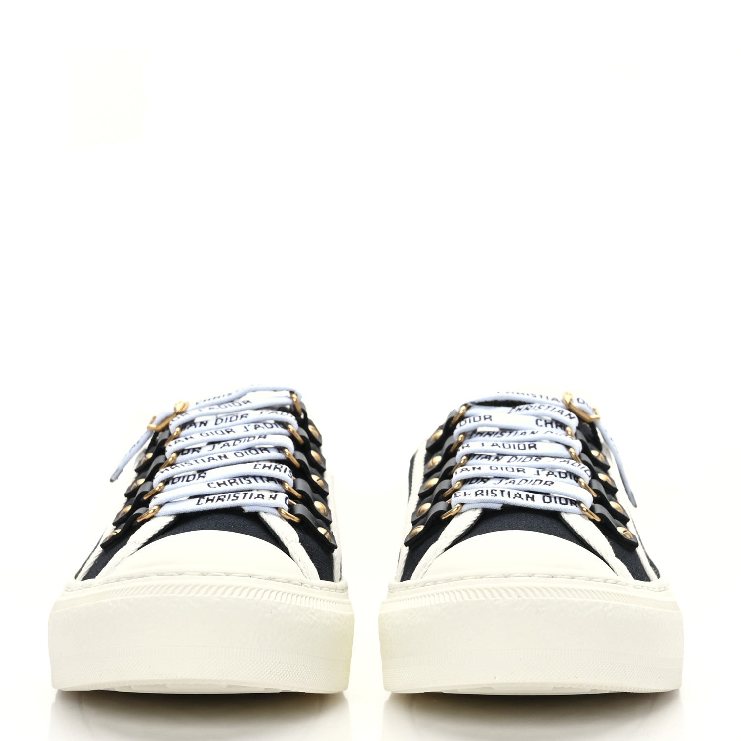 Christian Dior Canvas Walk'N'Dior Low Top Sneakers 37.5 Black 2 of 7