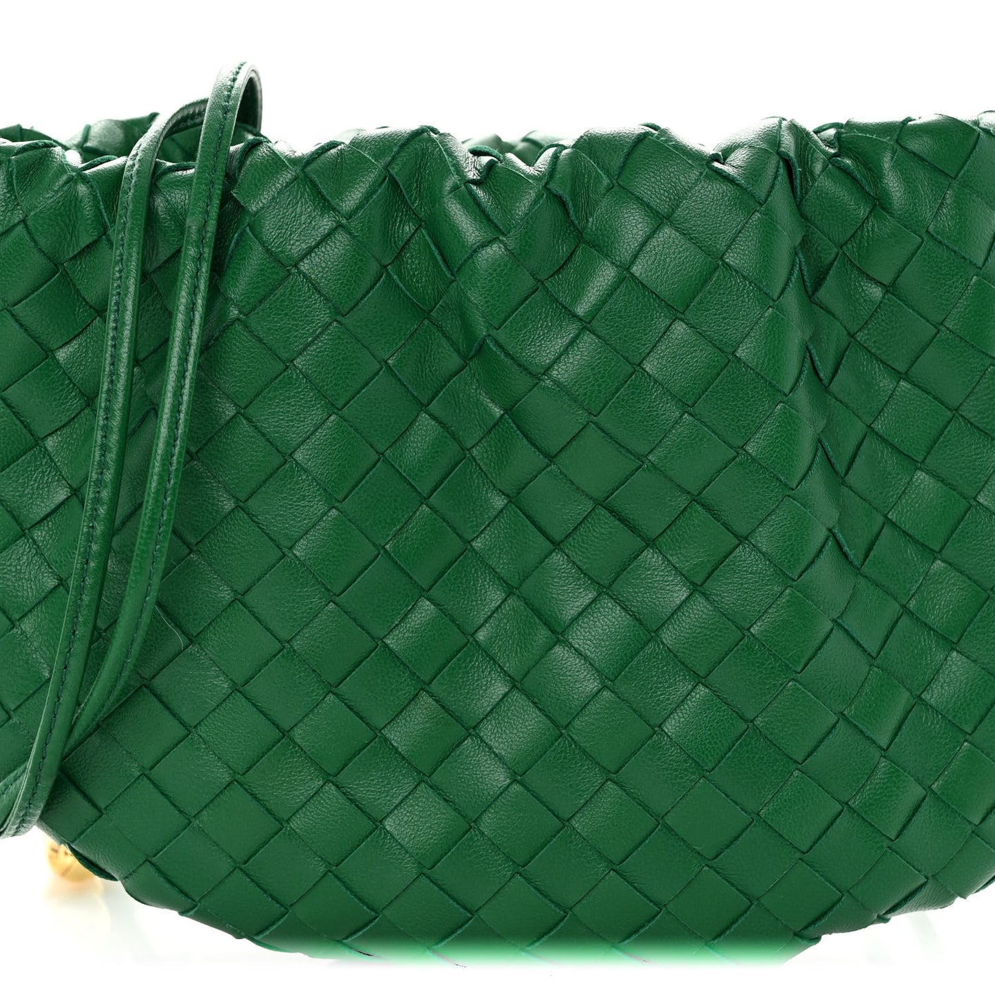 Nappa Intrecciato Mini Bulb Racing Green