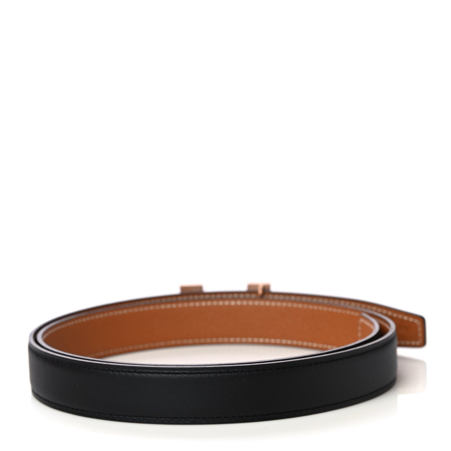 Hermes Swift Epsom 24mm Mini Constance H Belt 85 Black Gold 2 of 4