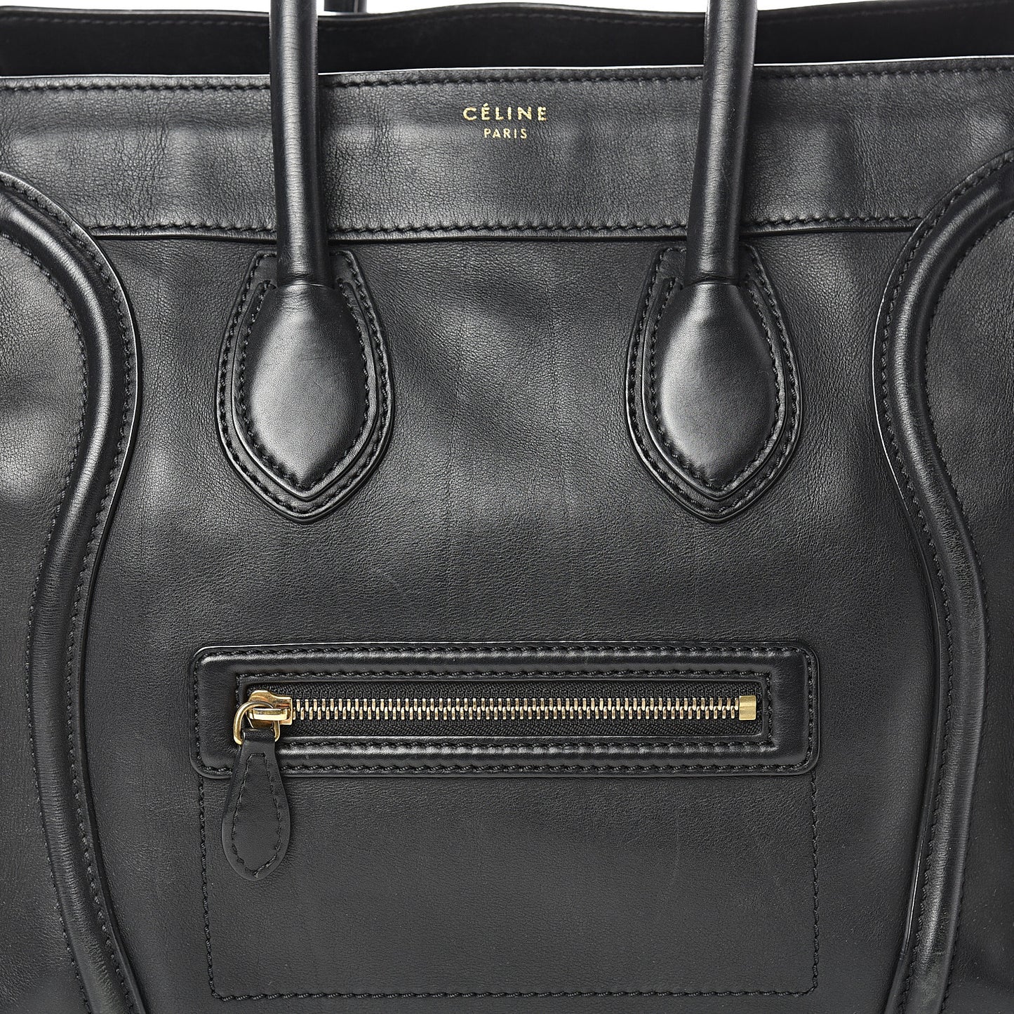 Smooth Calfskin Mini Luggage Black