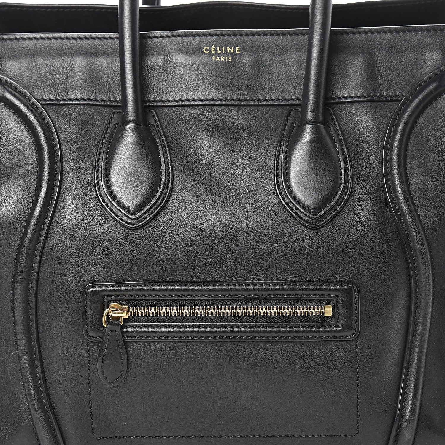 Celine Smooth Calfskin Mini Luggage Black 8 of 21