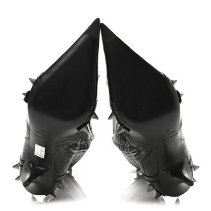 Balenciaga Agneau Arena Spike Spiked Cagole 90mm Boots 39 Black 6 of 8