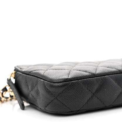 Chanel Caviar Quilted Small Clutch With Chain Black 12 of 16