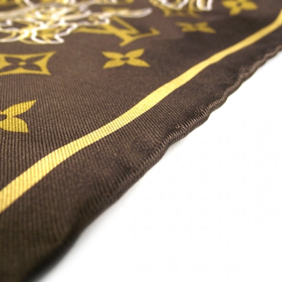 Louis Vuitton Silk Monogram Dentelle Scarf 4 of 4