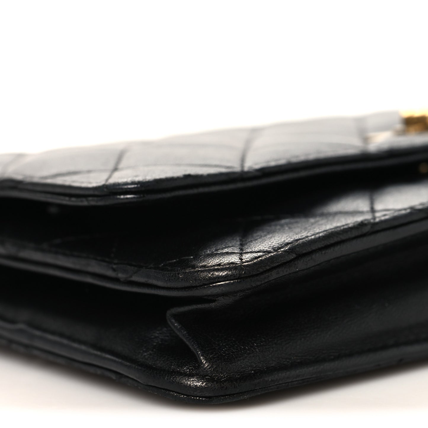 Lambskin Quilted Reissue Wallet On Chain WOC Black