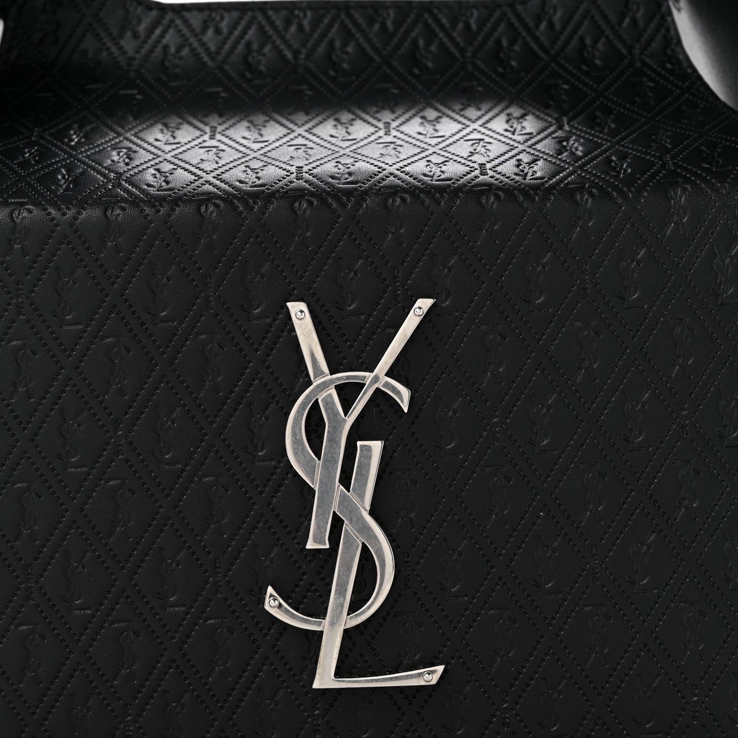 Saint Laurent Calfskin Monogram Take Away Box Black 12 of 15