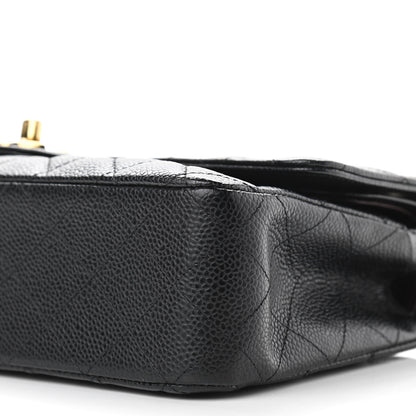 Chanel Caviar Quilted Medium Double Flap Black 9 of 10