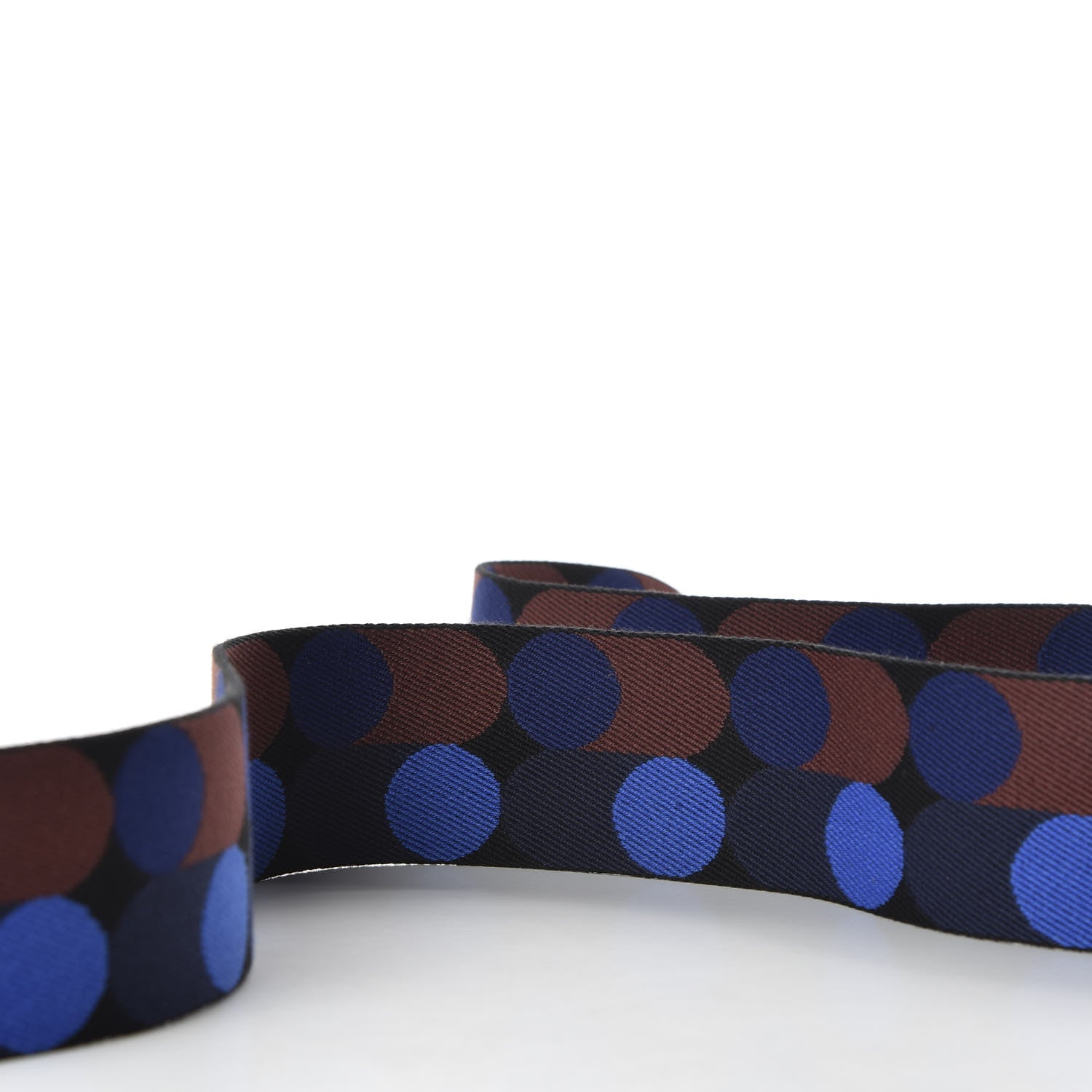 Hermes Toile Swift 50mm Sangle Flipperball Shoulder Strap Black Bleu Saphir 5 of 5