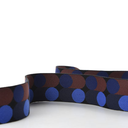 Hermes Toile Swift 50mm Sangle Flipperball Shoulder Strap Black Bleu Saphir 5 of 5