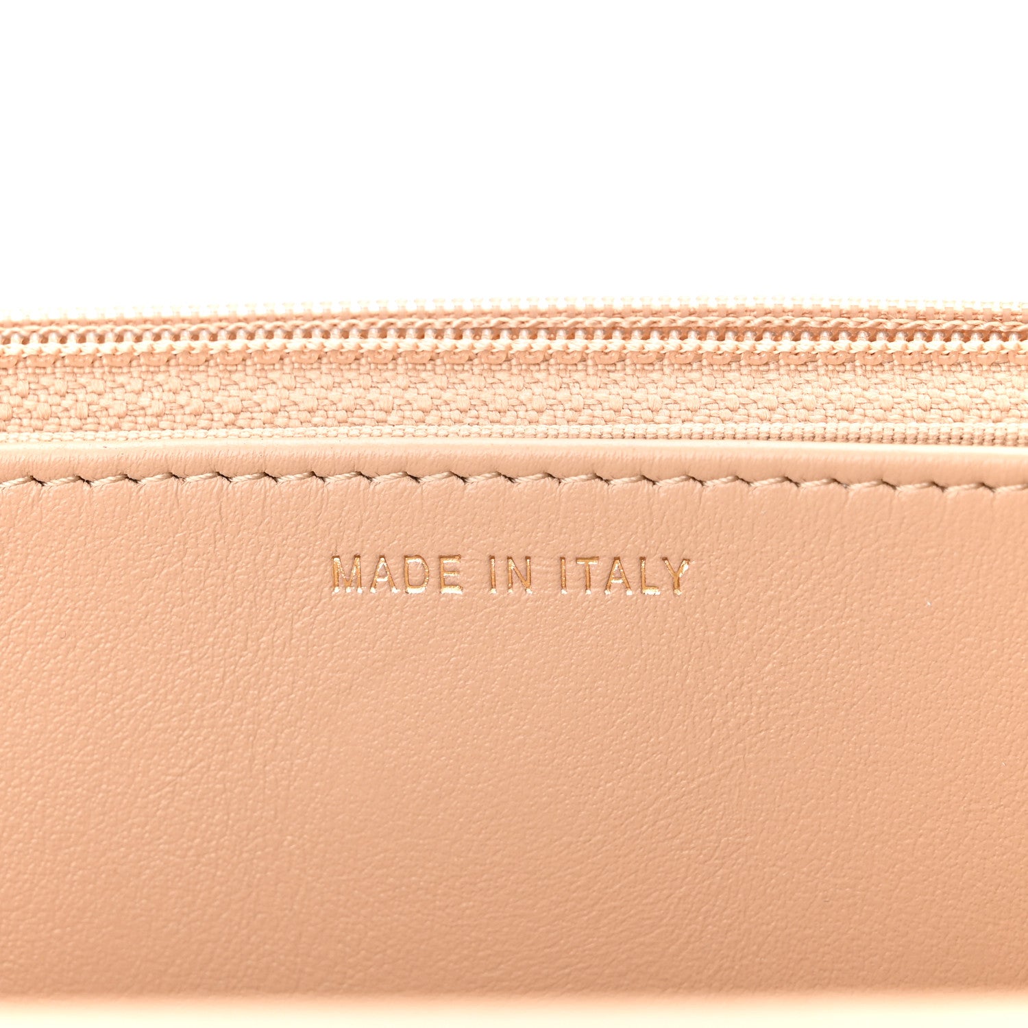 Chanel Caviar Quilted Crystal CC Wallet On Chain WOC Beige 7 of 12