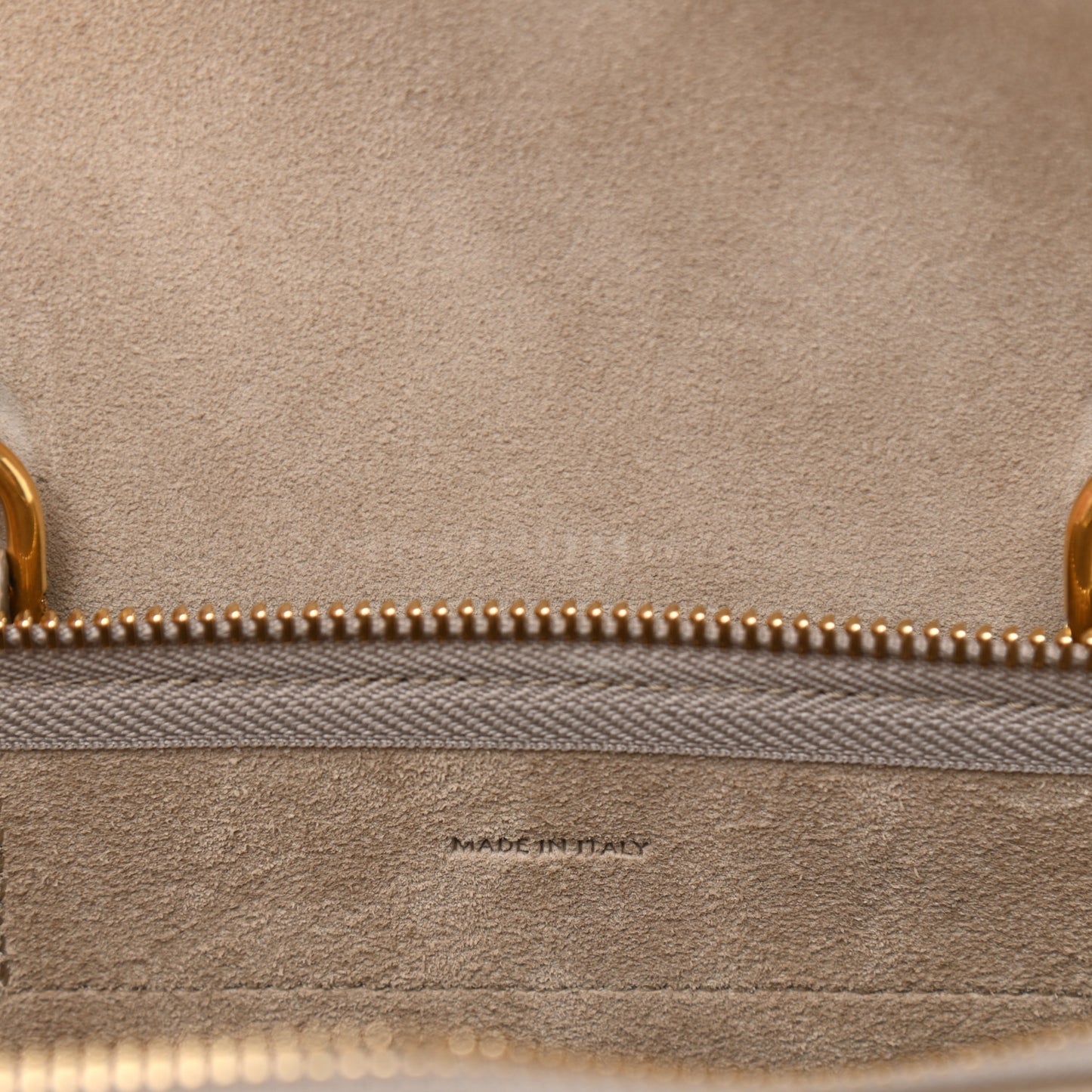 Grained Calfskin Nano Belt Bag Light Taupe