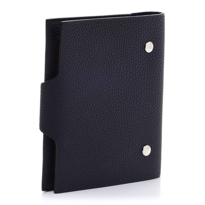 Hermes Togo Ulysse PM Notebook Cover Bleu Nuit 3 of 10