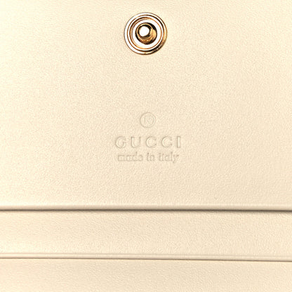 Gucci GG Supreme Monogram Les Pommes Card Case Wallet Beige Multicolor Mystic White 10 of 11