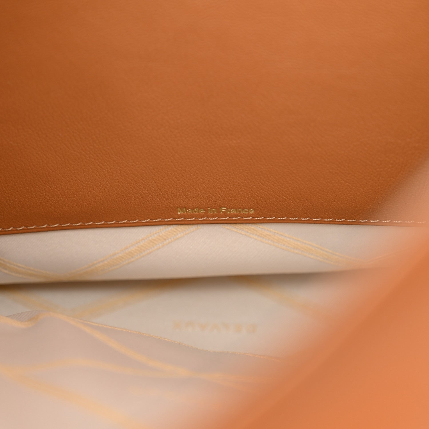 Delvaux Grained Calfskin Pin Surpique Bucket Vegetal Ivory 7 of 10