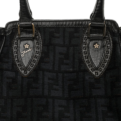 Fendi Velvet Zucca Small Bag De Jour Black 8 of 11