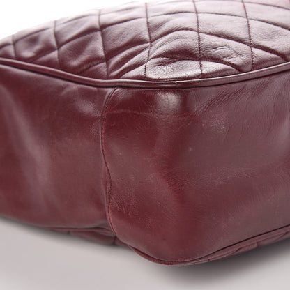 Chanel Calfskin Quilted Tote Burgundy 10 of 13