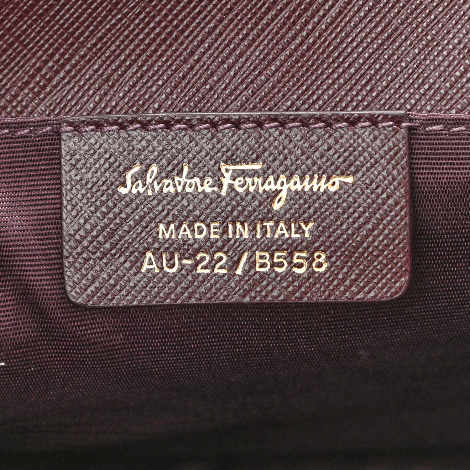 Salvatore Ferragamo Calfskin Mini Miss Vara Bow Chain Bag Plum 6 of 9
