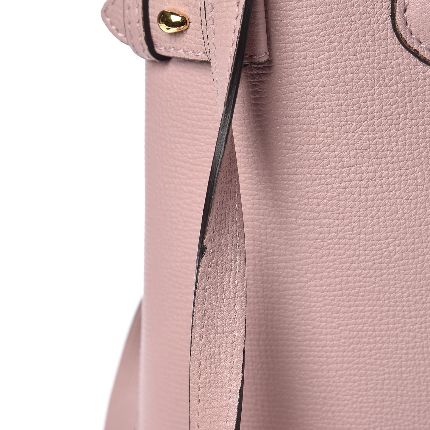Grainy Calfskin House Check Medium Banner Tote Pale Orchid