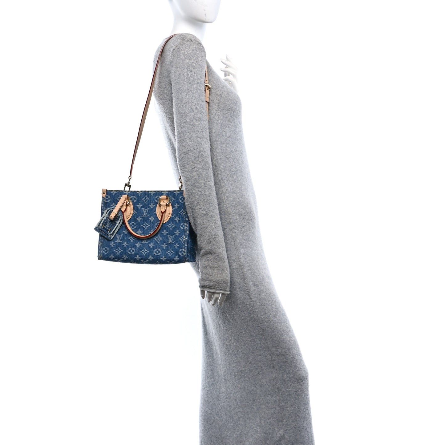 Monogram Denim Onthego PM Blue
