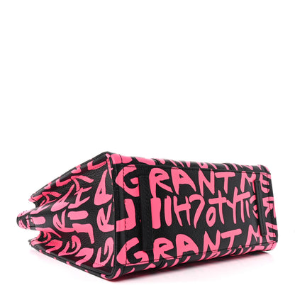 Marc Jacobs X STEPHEN SPROUSE Grained Calfskin Medium The Tote Bag Pink 4 of 9