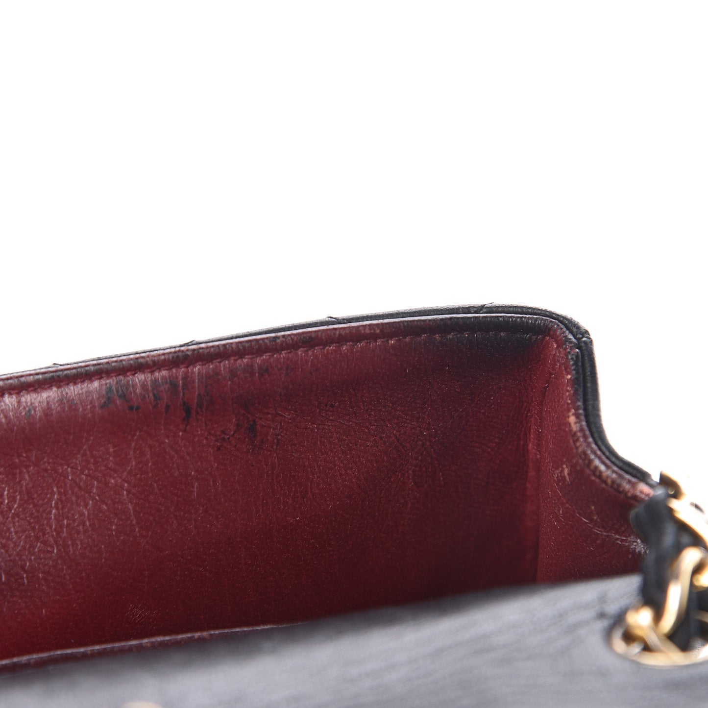Lambskin Quilted Small Single Flap Black