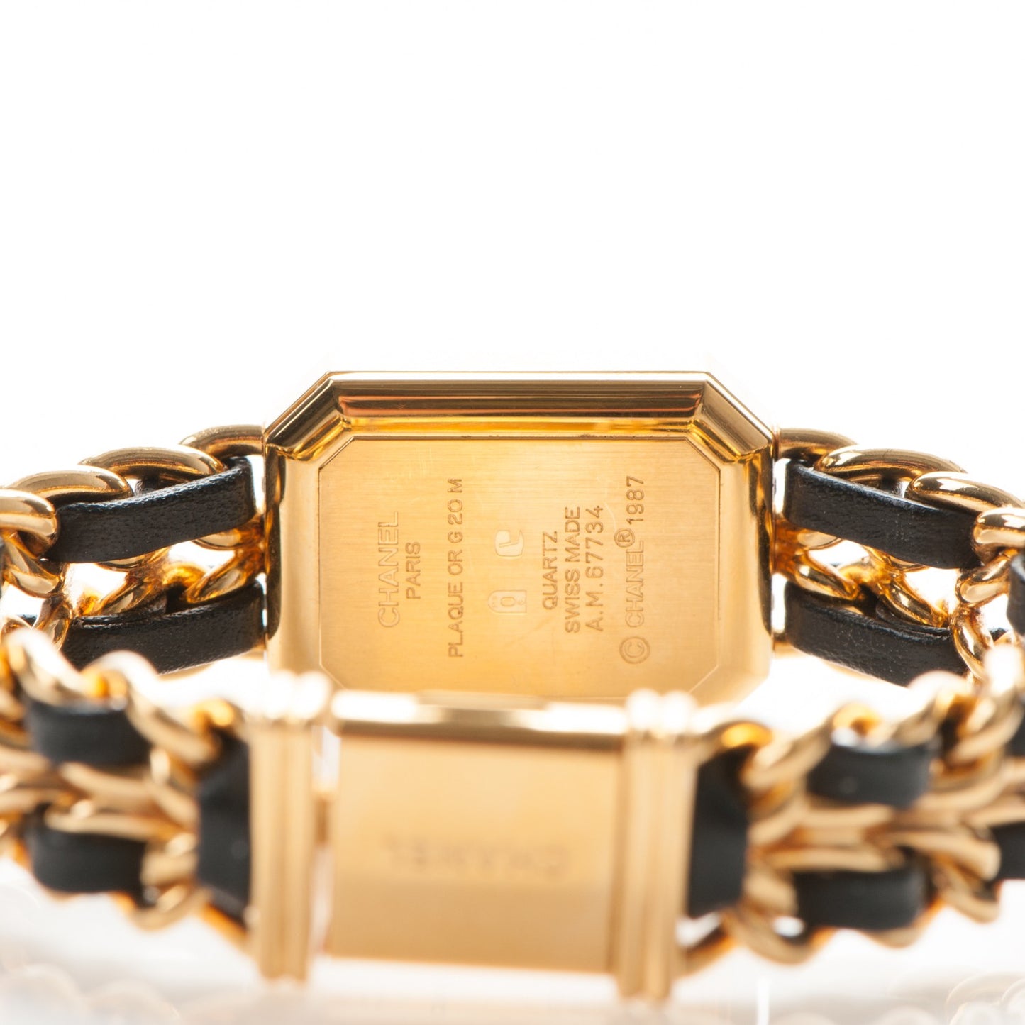 Stainless Steel Lambskin 20mm Chain Premiere Quartz Watch Gold M