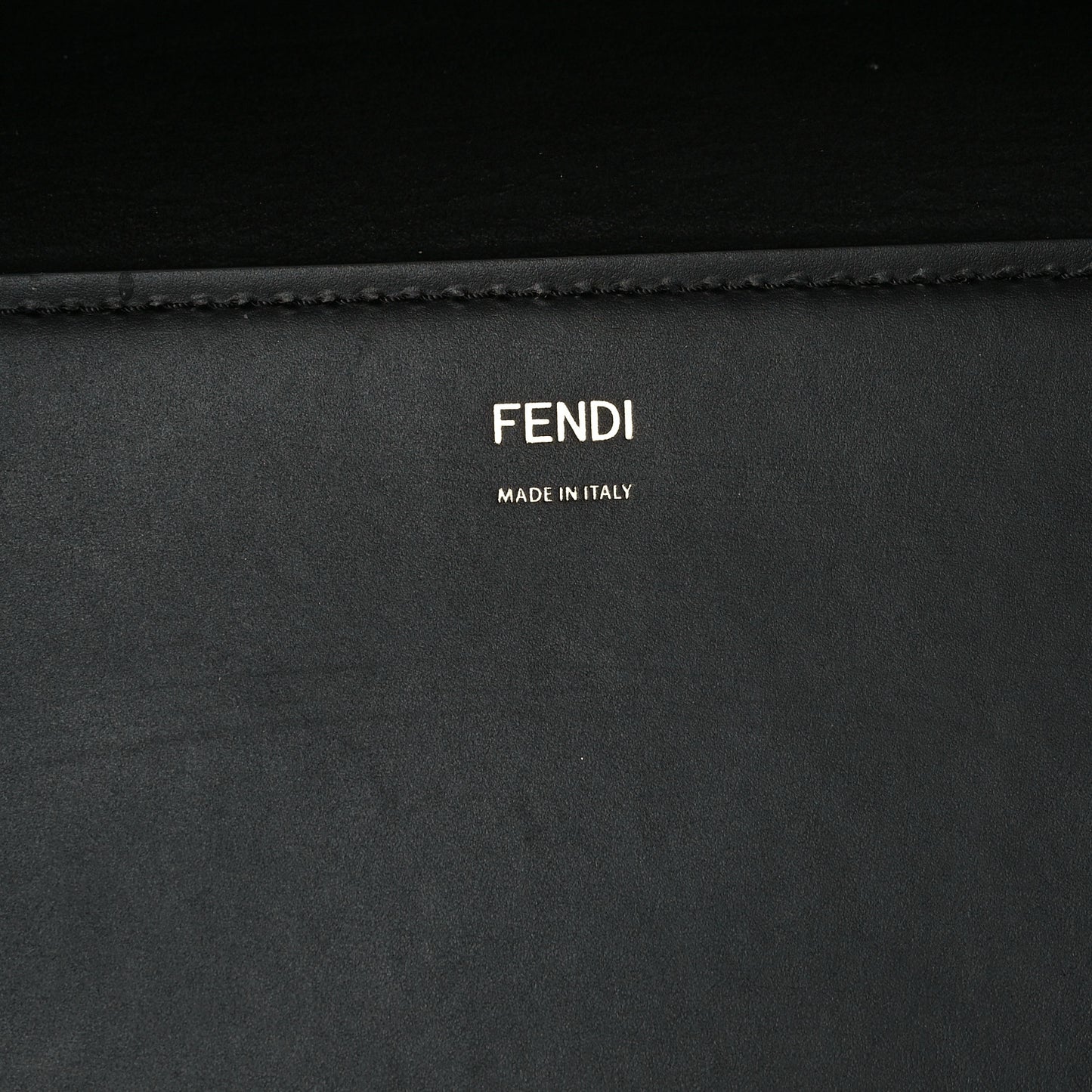 Vitello King Plexiglass Medium Fendi Sunshine Shopper Tote Black