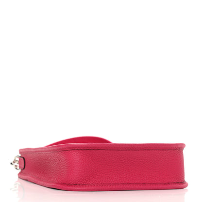 Hermes Taurillon Clemence Evelyne TPM Rose Shocking 3 of 6