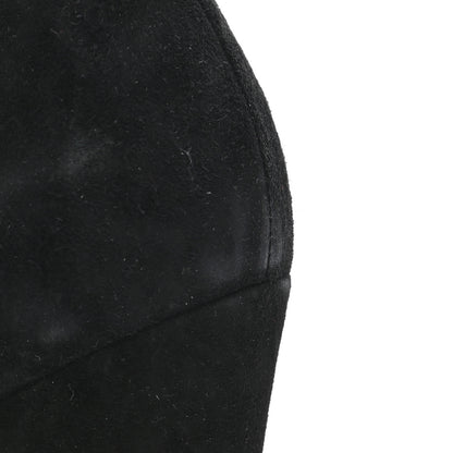 Christian Louboutin Suede Belle Zeppa 100 Wedge Ankle Boots 40.5 Black 10 of 13