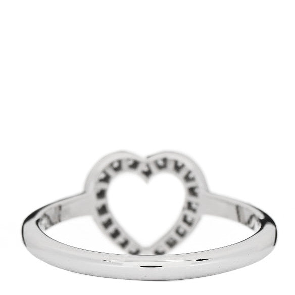 Platinum Diamond Heart Ring 49 5