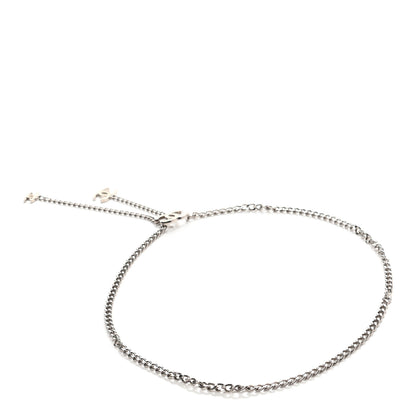 Chanel Enamel CC Ceinture Fantai Adjustable Belt Silver White 2 of 4
